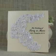 Handmade Wedding Card Foiling Invitation Customized Made in China